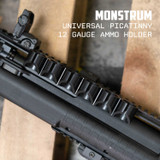 Side Saddle Ammo Holder for 12 Gauge Shotguns Compatible with Picatinny Mounting Platforms New Items Monstrum