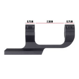 Slim Profile Series Offset Picatinny Scope Mount - 1in 1in Scope Rings and Mounts Monstrum
