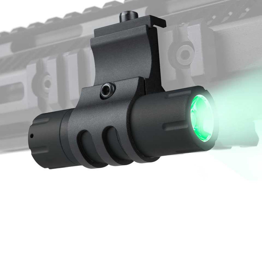 Ultra-Compact 100 Lumen LED Flashlight - Green Light Rifle Lights Monstrum