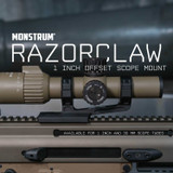 Ultralight Razorclaw Dual Ring Scope Mount 30mm Scope Rings/Mounts Monstrum